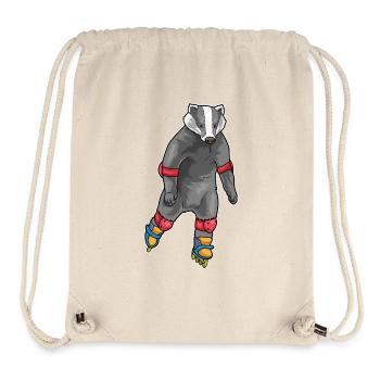 Badger Patins à roues alignées - Sac à cordon recyclé Stanley/Stella - blanc naturel - Devant