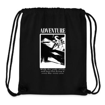 Adventure and freedom - beautiful woman - Stanley/Stella Recycled Gym Bag - black - Front