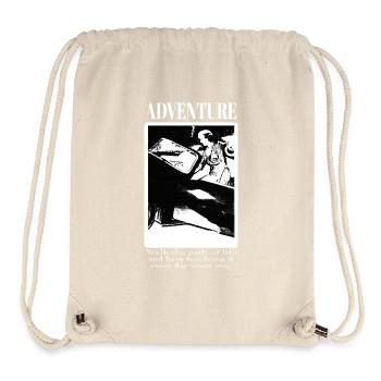 Abenteuer und Freiheit - schöne Frau - Stanley/Stella recycelter Gym Bag - Naturweiß - Vorne