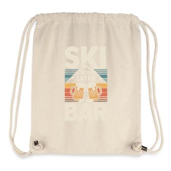 Ski You Later At The Bar Skifahren Apres Ski Bar - Stanley/Stella recycelter Gym Bag - Naturweiß - Vorne
