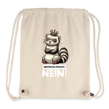 Bevor Du Fragst Nein Frettchen Frettchenbesitzer - Stanley/Stella recycelter Gym Bag - Naturweiß - Vorne