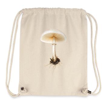 Porcelaine Champignon, hêtre, bave, Carotte, design naturel. - Sac à cordon recyclé Stanley/Stella - blanc naturel - Devant