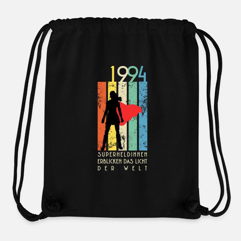 Retro Geburtstag Shirt: 1994 Superheldinnen - Stanley/Stella recycelter Gym Bag - Schwarz