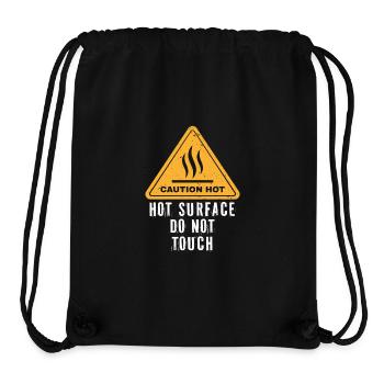Nicht berühren heiße Oberfläche - Stanley/Stella recycelter Gym Bag - Schwarz - Vorne