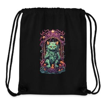 Occult Demons Cat Gothic Underworld Design - Stanley/Stella Recycled Gym Bag - black - Front