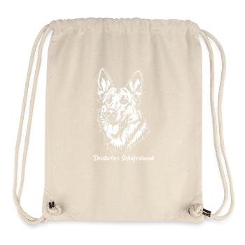 Dog German Shepherd - Stanley/Stella Recycled Gym Bag - natural - Front