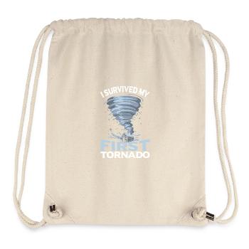 Twister Tornado Weather Storm Severe Weather - Stanley/Stella Recycled Gym Bag - natural - Front