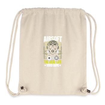 Airsoft Fields BB Guns J’aime l’airsoft - Sac à cordon recyclé Stanley/Stella - blanc naturel - Devant