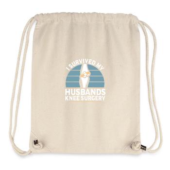 Knieoperation Knie Operation OP - Stanley/Stella recycelter Gym Bag - Naturweiß - Vorne