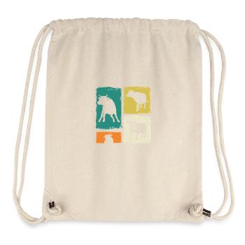Büffel Rind Ochsen - Stanley/Stella recycelter Gym Bag - Naturweiß - Vorne