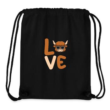 Büffel Rind Ochsen - Stanley/Stella recycelter Gym Bag - Schwarz - Vorne