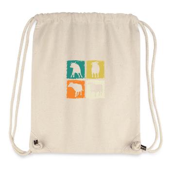Büffel Rind Ochsen - Stanley/Stella recycelter Gym Bag - Naturweiß - Vorne