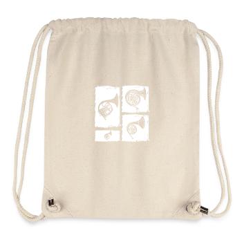 Hornist Waldhorn - Stanley/Stella recycelter Gym Bag - Naturweiß - Vorne
