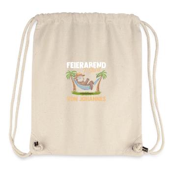 Paresseux Johannes - Sac à cordon recyclé Stanley/Stella - blanc naturel - Devant