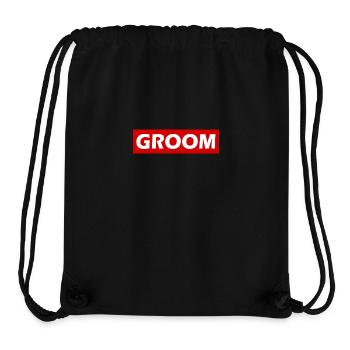 Groom - Sac à cordon recyclé Stanley/Stella - noir - Devant
