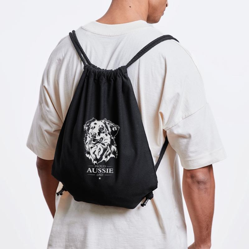 Aussie Dad Hunde Australian Shepherd Hund Wilsigns Stanley/Stella recycelter Gym Bag