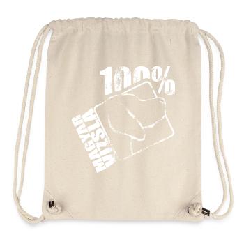 MAGYAR VIZSLA 100 - Stanley/Stella recycelter Gym Bag - Naturweiß - Vorne