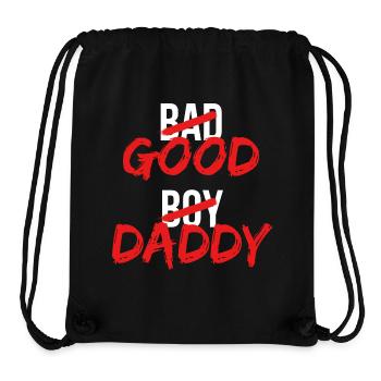 bad boy/good daddy |funny design for dads, fathers - Stanley/Stella Recycled Gym Bag - black - Front