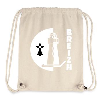 Brittany, Breizh, Celtic - Stanley/Stella Recycled Gym Bag - natural - Front
