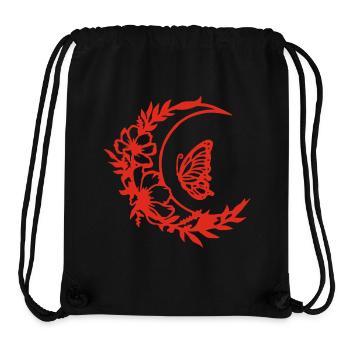 Moon flowers (red) - Stanley/Stella Recycled Gym Bag - black - Front