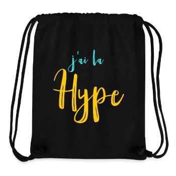 J'ailahype - blue yellow lettering - Stanley/Stella Recycled Gym Bag - black - Front