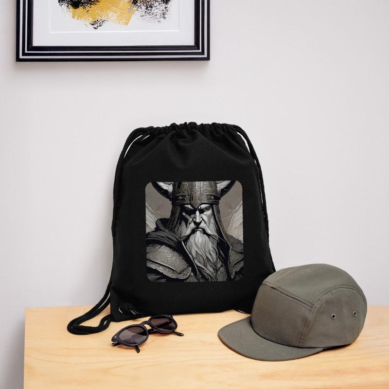 Stolzer Wikinger mit Hörner Helm Stanley/Stella recycelter Gym Bag