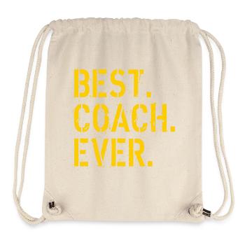 Best coach ever - Sac à cordon recyclé Stanley/Stella - blanc naturel - Devant