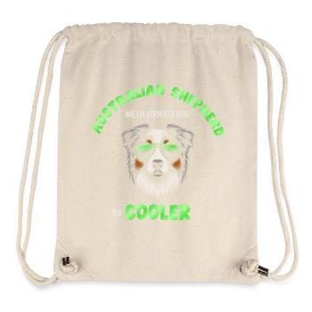 Aussie - like a normal dog only cooler green - Stanley/Stella Recycled Gym Bag - natural - Front