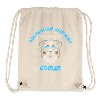 Aussie - like a normal dog only cooler turquoise - Stanley/Stella Recycled Gym Bag - natural - Front