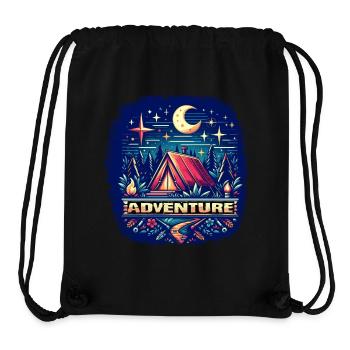 Adventure - Stanley/Stella Recycled Gym Bag - black - Front