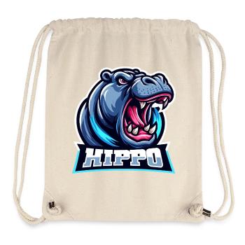 Hippopotame - Sac à cordon recyclé Stanley/Stella - blanc naturel - Devant