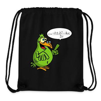 Smart bird - Stanley/Stella Recycled Gym Bag - black - Front