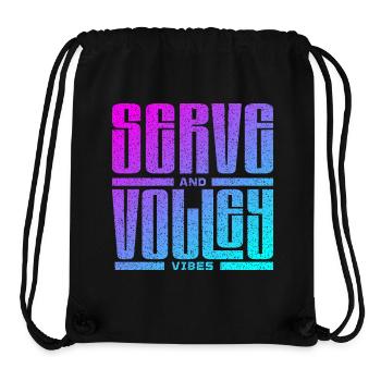 Tennis serve and volley style - Stanley/Stella recycelter Gym Bag - Schwarz - Vorne
