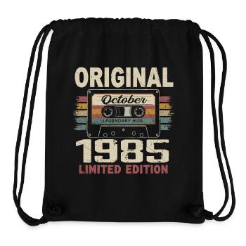 Born in October 1985 | Vintage Gift October 1985 - Stanley/Stella Recycled Gym Bag - black - Front