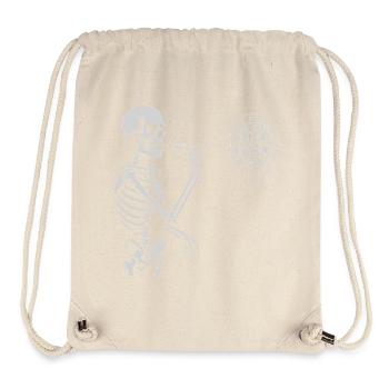 Skeleton playing darts game - Stanley/Stella Recycled Gym Bag - natural - Front