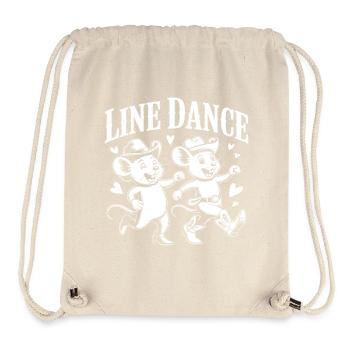 Line Dance Mäuse Retro - Stanley/Stella recycelter Gym Bag - Naturweiß - Vorne
