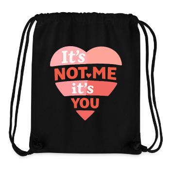 Es liegt nicht an mir, sondern an dir, lustiges Liebeszitat - Stanley/Stella recycelter Gym Bag - Schwarz - Vorne