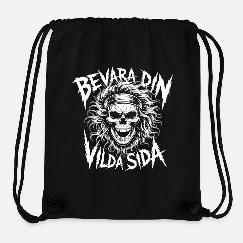 Wild Side Dödskalle - Stanley/Stella recycelter Gym Bag - Schwarz