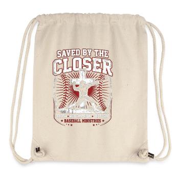 Sauvés par le Closer Christian Baseball Jesus - Sac à cordon recyclé Stanley/Stella - blanc naturel - Devant