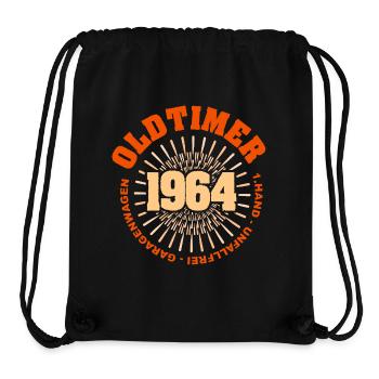 1964 - Stanley/Stella recycelter Gym Bag - Schwarz - Vorne