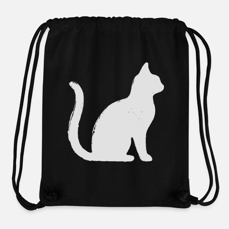 Cat - Stanley/Stella Recycled Gym Bag - black