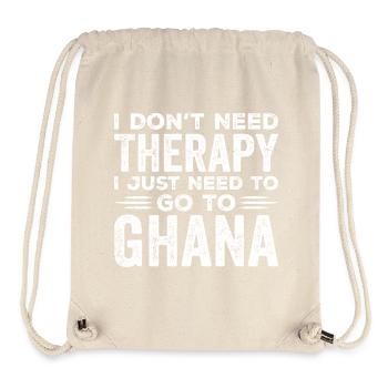 I Dont Need Therapy I just Need Go To Ghana - Sac à cordon recyclé Stanley/Stella - blanc naturel - Devant