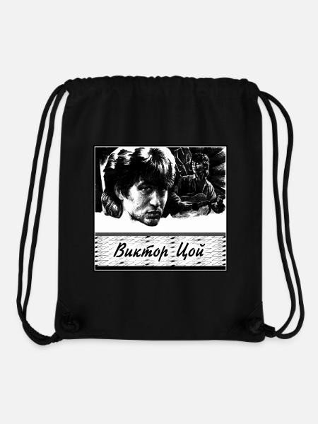 Kino (Кино) / Viktor Tsoi (Виктор Цой) - Shadows - Stanley/Stella Recycled Gym Bag - black