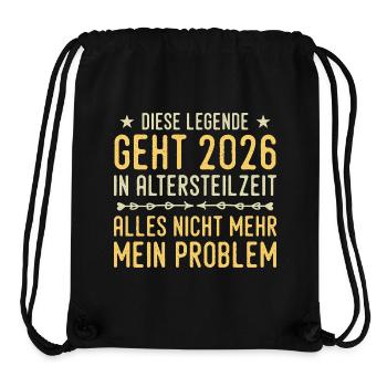 Altersteilzeit 2026 Angehender Ruhestand - Stanley/Stella recycelter Gym Bag - Schwarz - Vorne