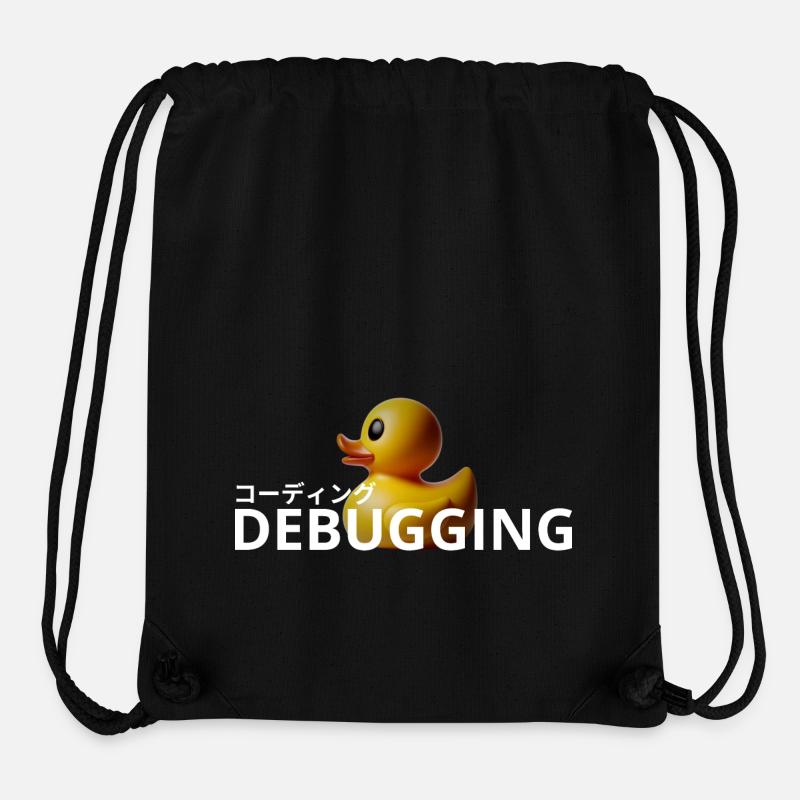 LUZILLION CODER COUTURE, RUBBER DUCK DEBUGGING - Stanley/Stella Recycled Gym Bag - black