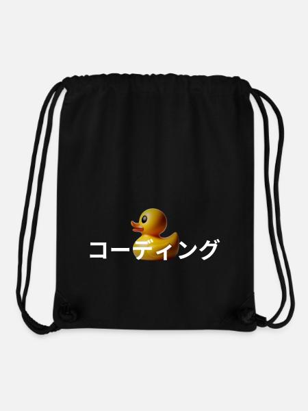 LUZILLION CODER COUTURE, RUBBER DUCK DEBUGGING - Stanley/Stella recycelter Gym Bag - Schwarz