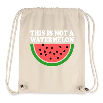 THIS IS NOT A WATERMELON - Stanley/Stella recycelter Gym Bag - Naturweiß - Vorne