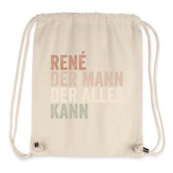 Rene Der Mann Der Alles Kann Vorname René - Stanley/Stella recycelter Gym Bag - Naturweiß - Vorne