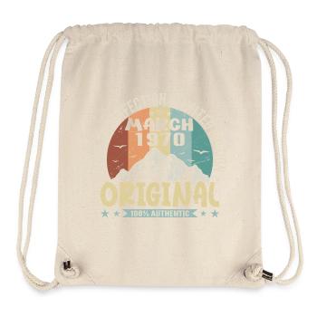 55th Anniversary March 1970, March 1970 - Stanley/Stella Recycled Gym Bag - natural - Front