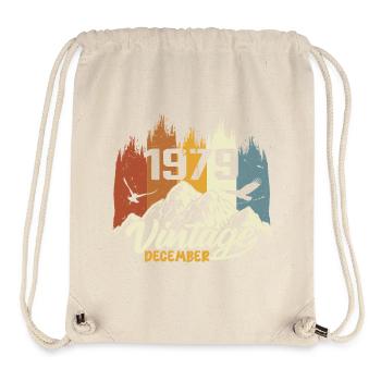 Geburtstagsgeschenk geboren im Dezember 1979 - Stanley/Stella recycelter Gym Bag - Naturweiß - Vorne